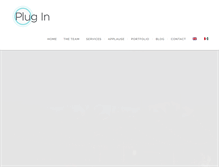 Tablet Screenshot of pluginaudiovisual.com
